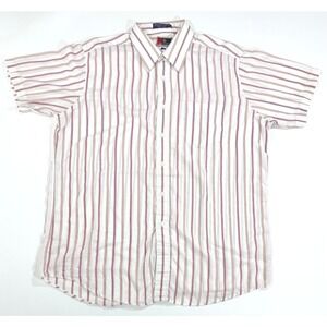 Vintage Requirements Mens XL Short Sleeve Button Down Shirt Striped